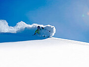 Skifahren im Pulverschnee im Winterparadies Stuben